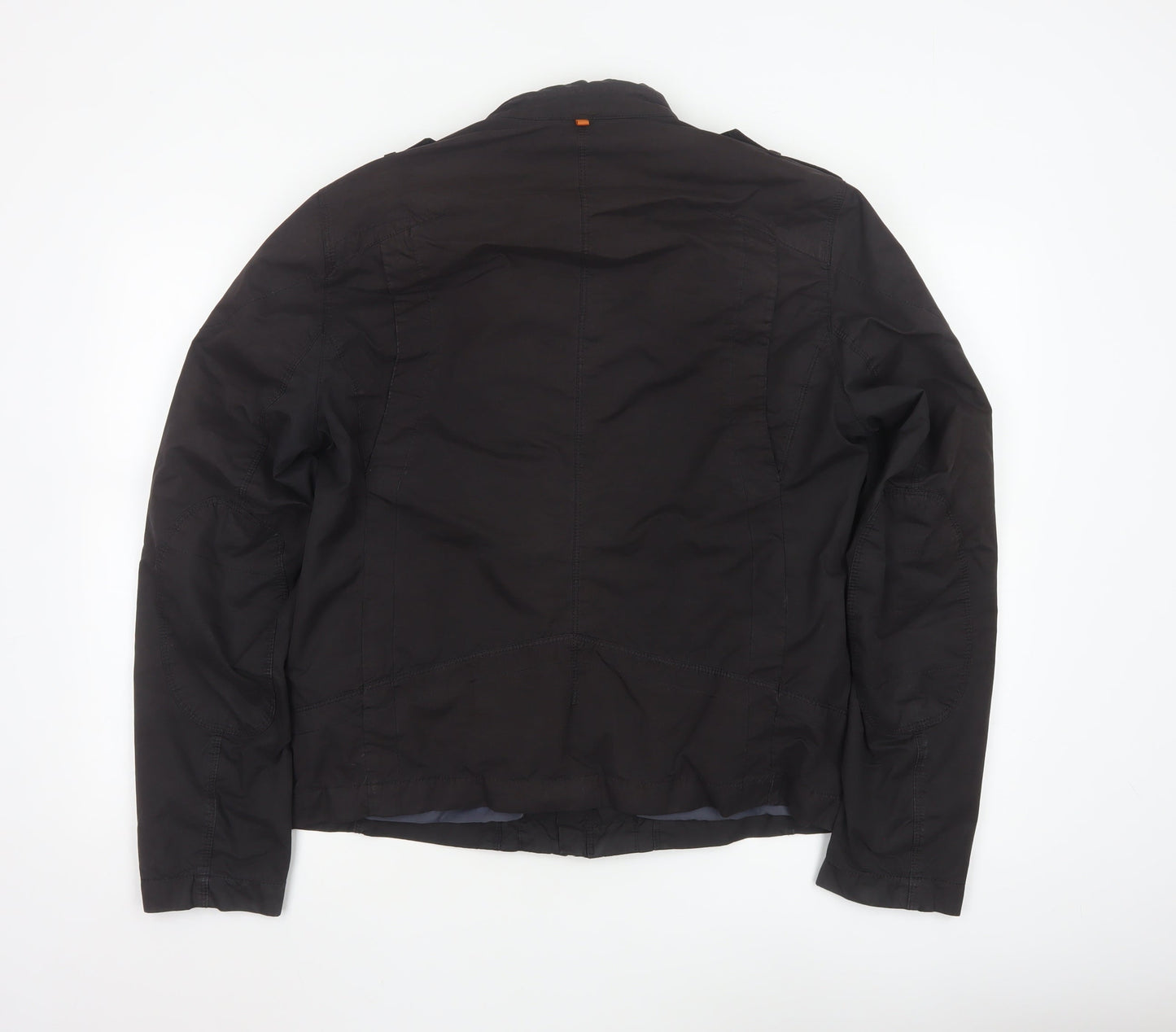 BOSS Orange Men’s Black Biker Jacket Size 50 Regular Fit