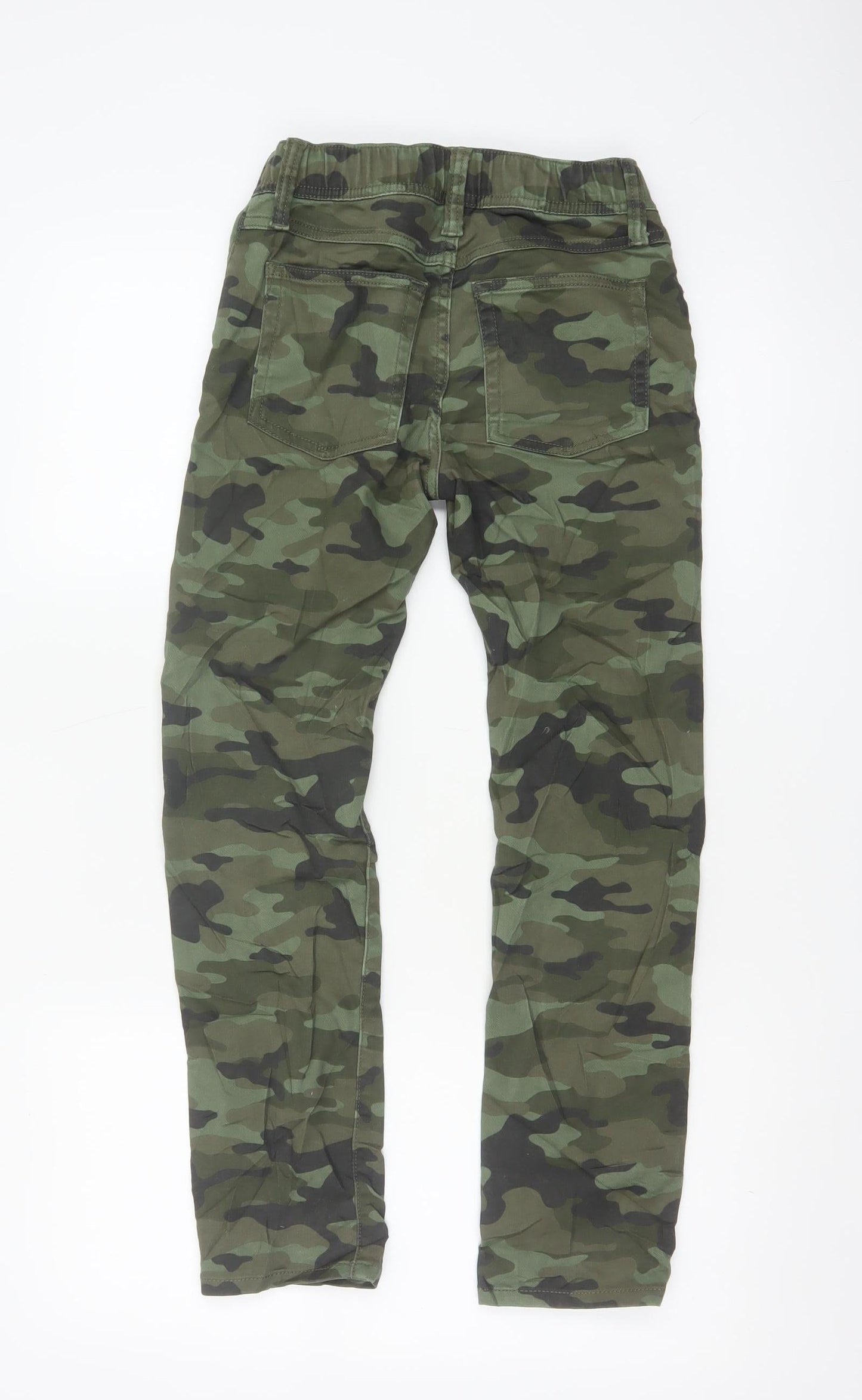 GAP Boys Green Camouflage Slim Fit Chino Trousers Size 10-11 Years