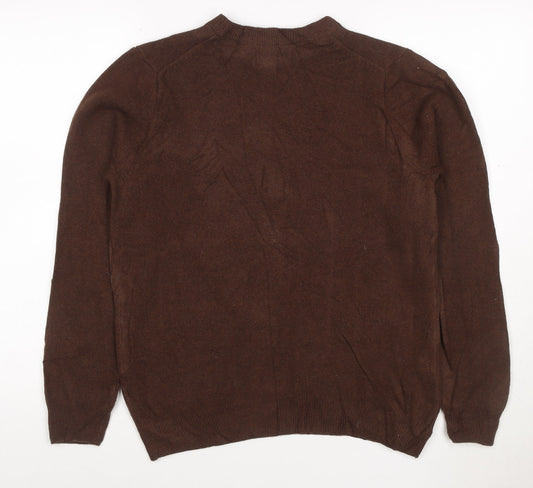 Marks and Spencer Men's Brown Wool Pullover Jumper M
