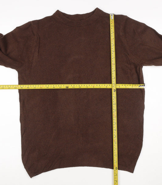 Marks and Spencer Men's Brown Wool Pullover Jumper M