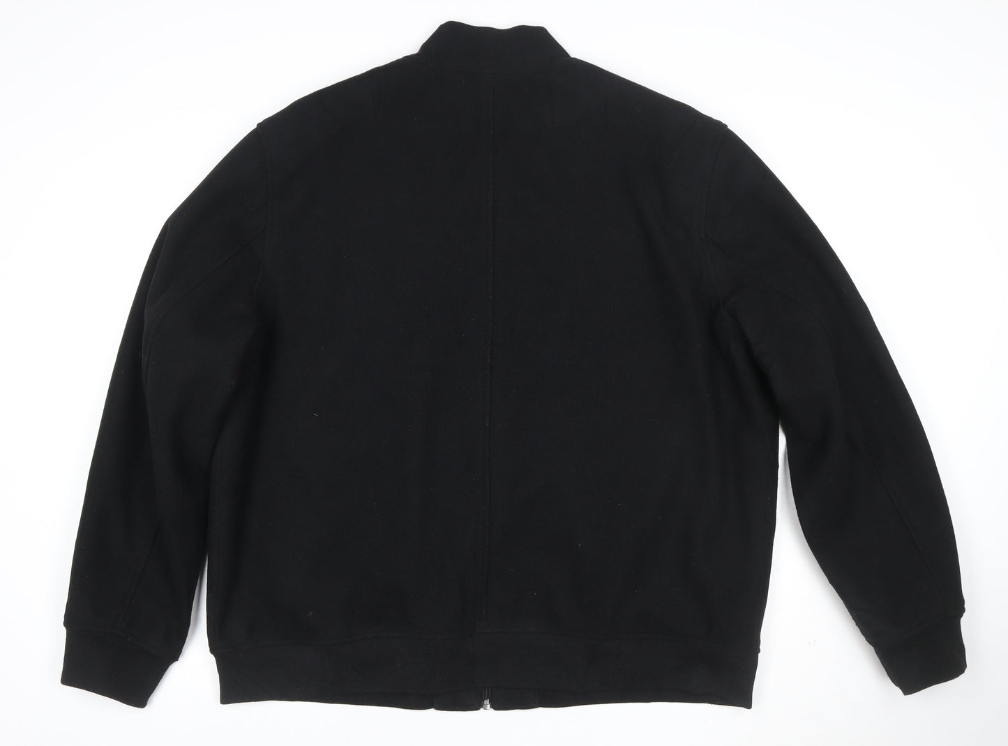Marks and Spencer Men's Black 2XL Bomber Jacket Full Zip