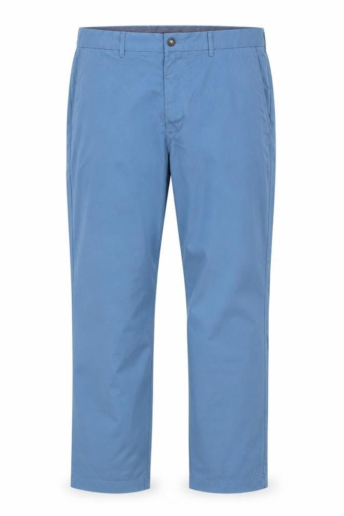 Marks & Spencer Blue Harbour Men's Blue 38x33 Regular Fit Chino Trousers