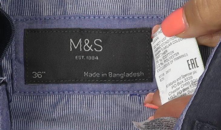 Marks and Spencer Men's Blue 36 Chino Shorts Cotton Stretch