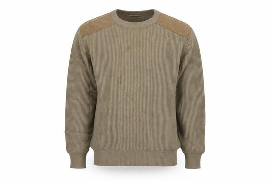 Glenwyck of Scotland Men's Beige Wool Pullover Jumper M Country Style