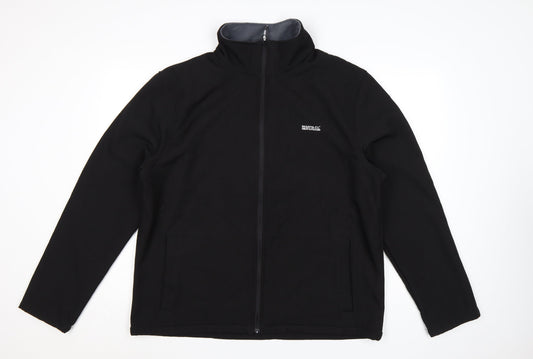 Regatta Men’s Black XL Softshell Outdoor Jacket Windproof Water Resistant