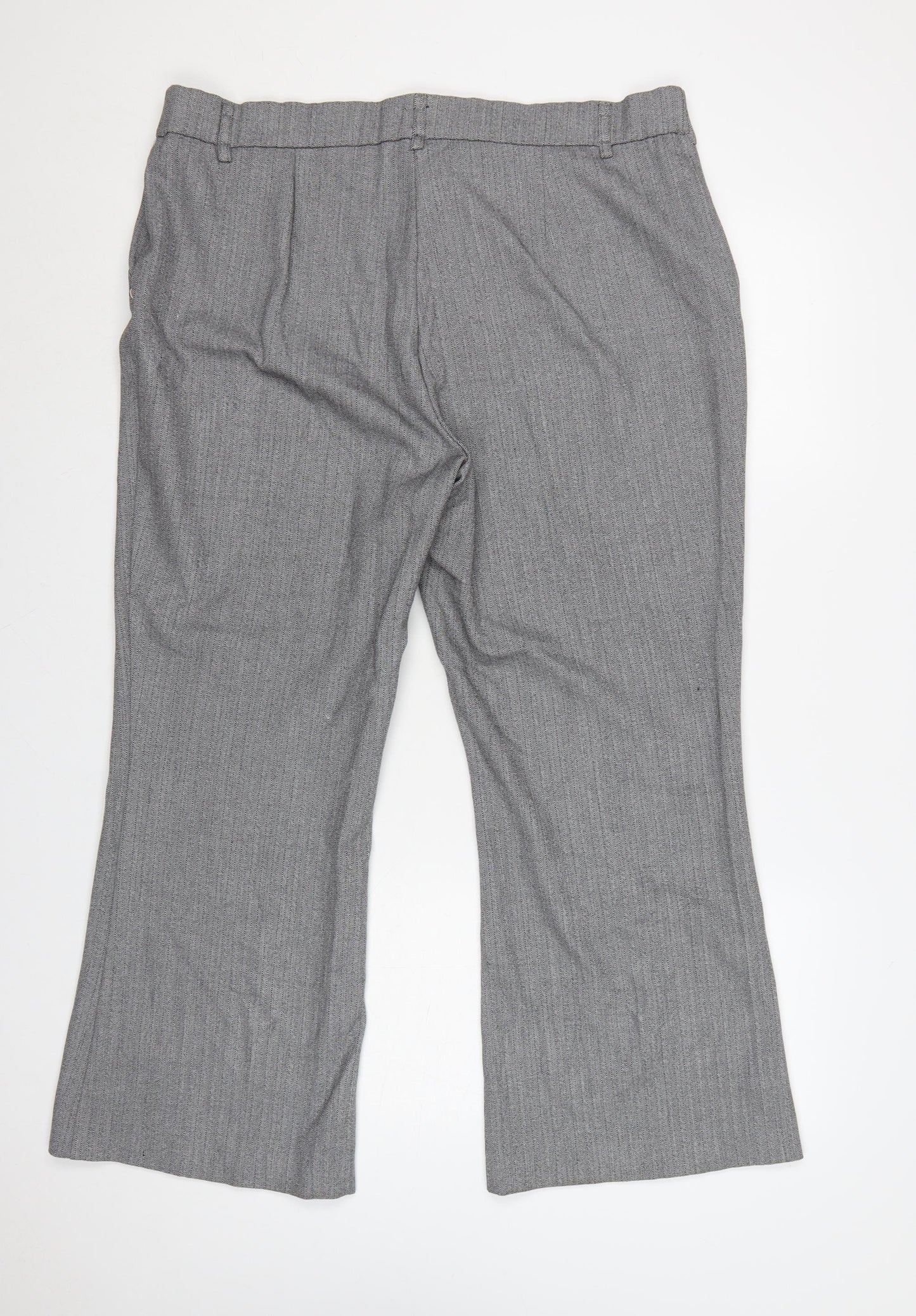 Savoir Women Grey Size 18 Short Dress Pants Trousers