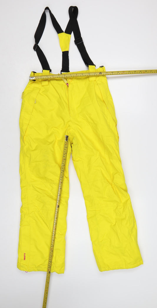 Mountain Warehouse Boys Yellow Waterproof Snow Pants 11-12 Years Insulated