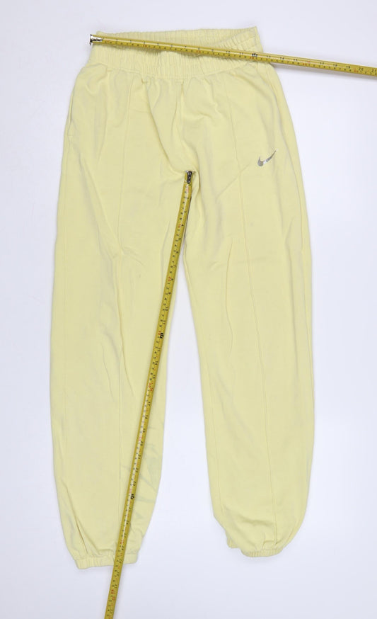 Nike Womens Yellow XS Jogger Sweatpants with Elastic Waist
