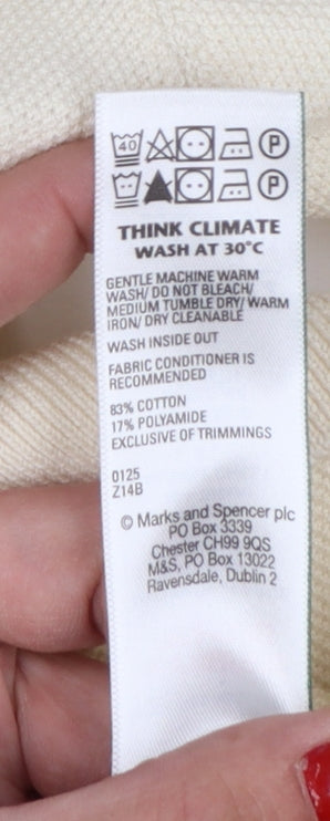 Marks and Spencer Autograph Men’s Ivory Supima Cotton Polo Shirt L