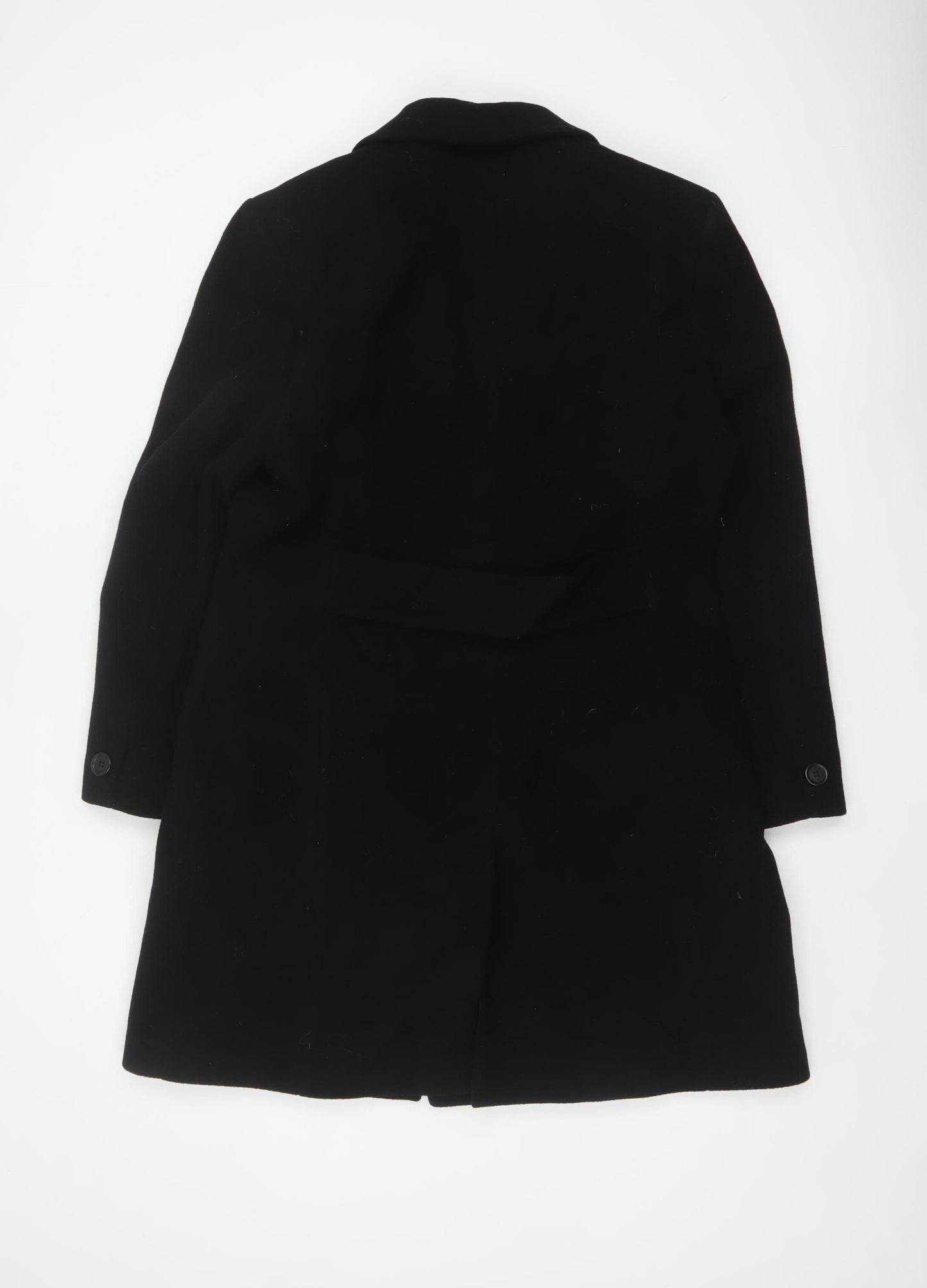 Modern Classics Women's Black Wool Overcoat Size 14