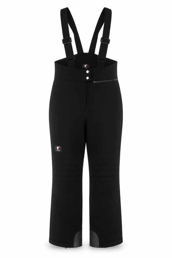 Tonini Women's Black Ski Jumpsuit Size 10 Nylon Acrylic Blend Adjustable Straps