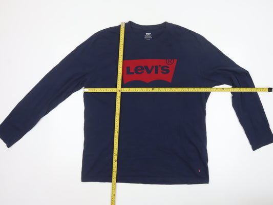 Levi's Men's Blue XL Long Sleeve Graphic Cotton Top