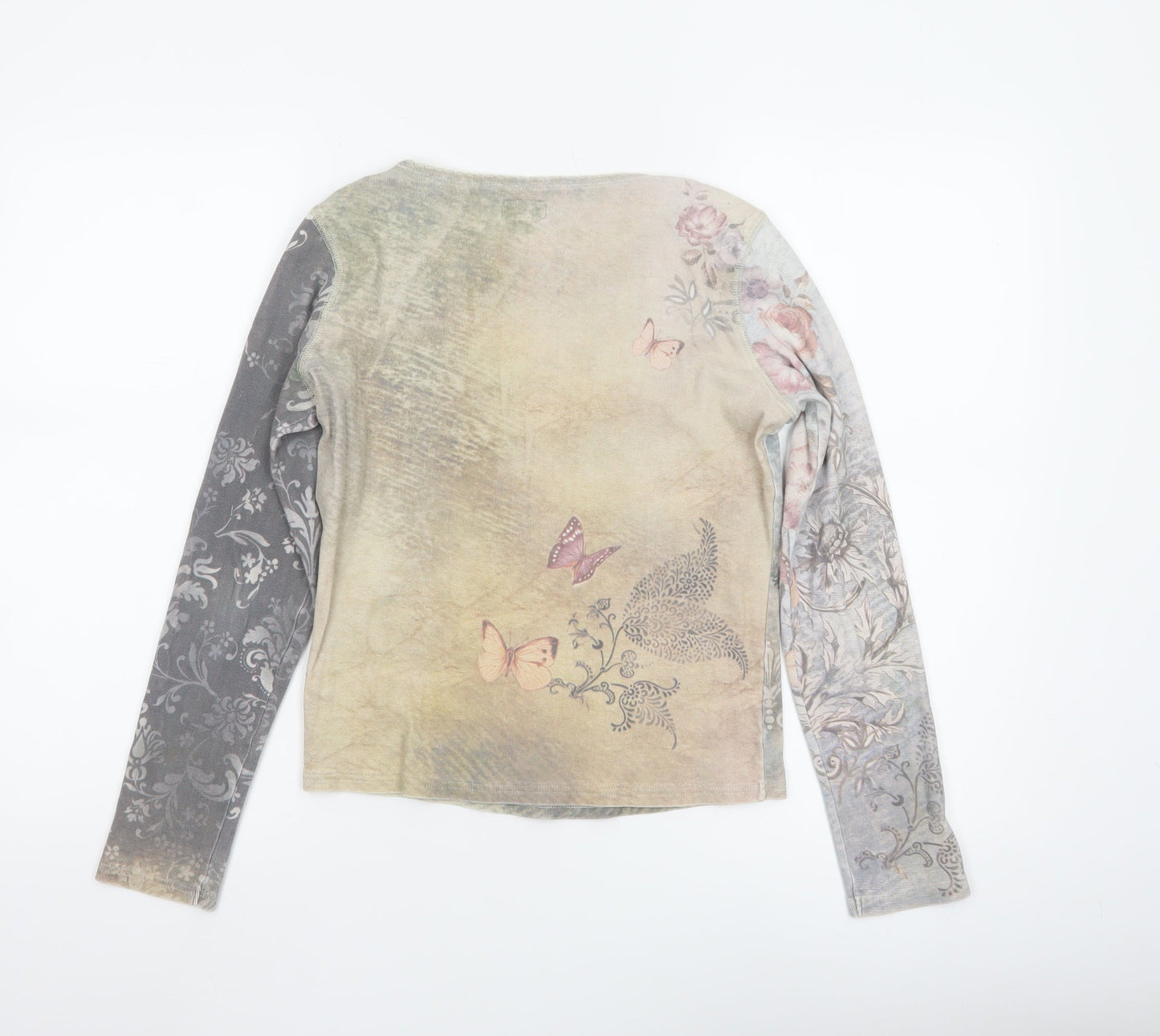 Phase Eight Womens Multicoloured Long Sleeve Floral Top Size 12