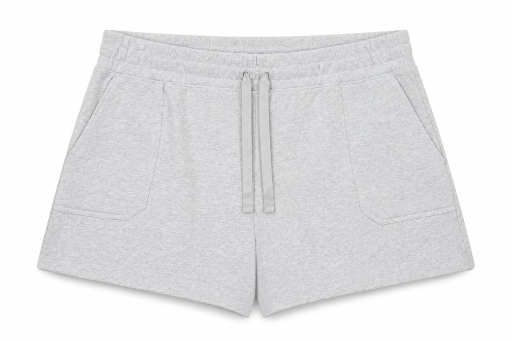 Marks and Spencer Women Grey Size 24 Sweat Shorts Drawstring Jersey