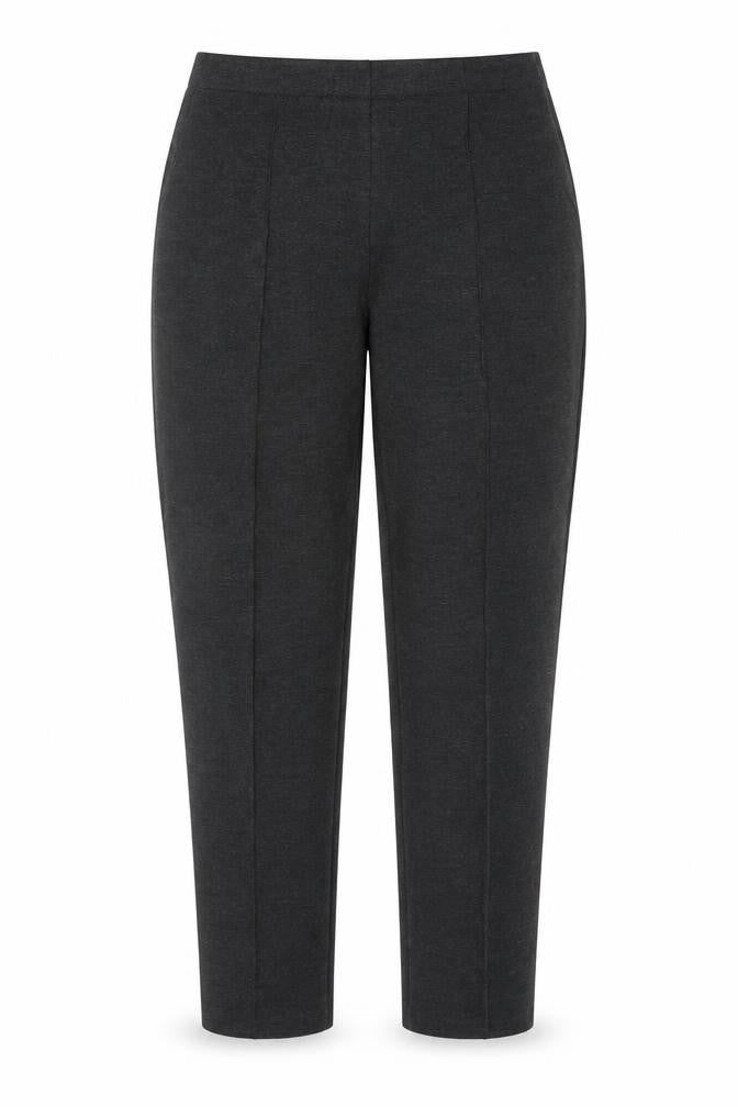 Marks and Spencer Women Charcoal Size 14 Regular Straight Trousers