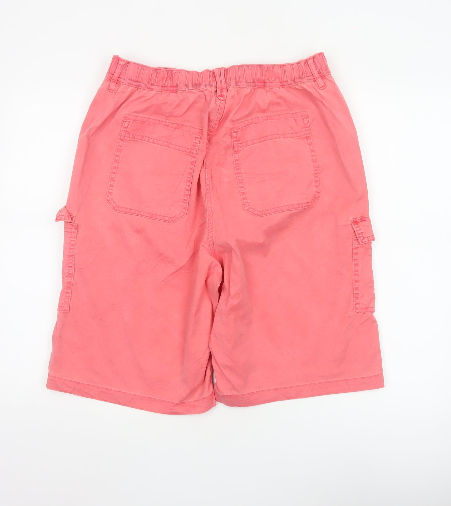 Marks and Spencer Women’s Pink Cargo Shorts Size 14 Lyocell Blend