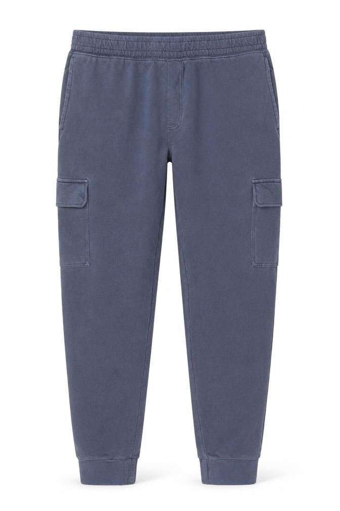Marks and Spencer Men's Blue Regular Fit Jogger Trousers L