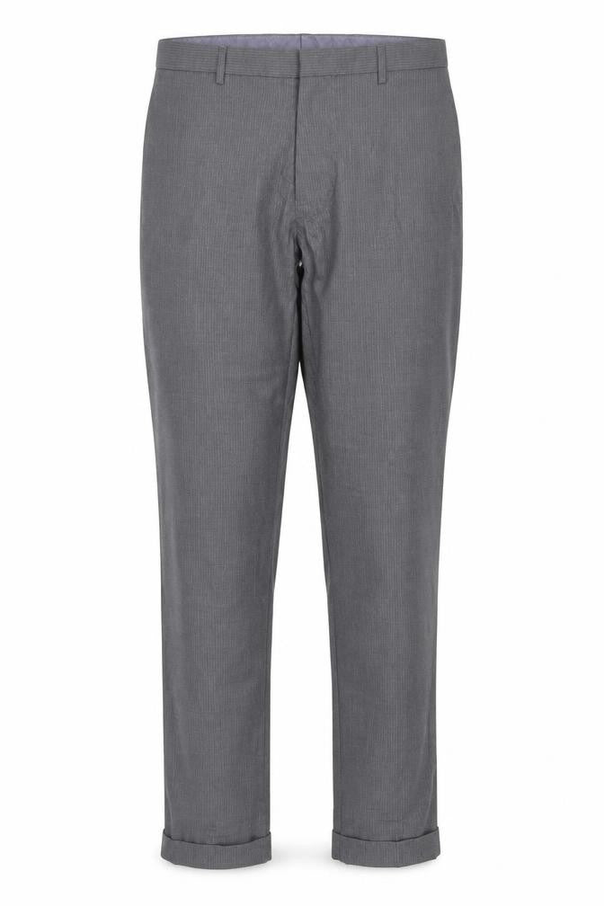 Marks & Spencer Men's Grey Slim Fit Dress Trousers 34W