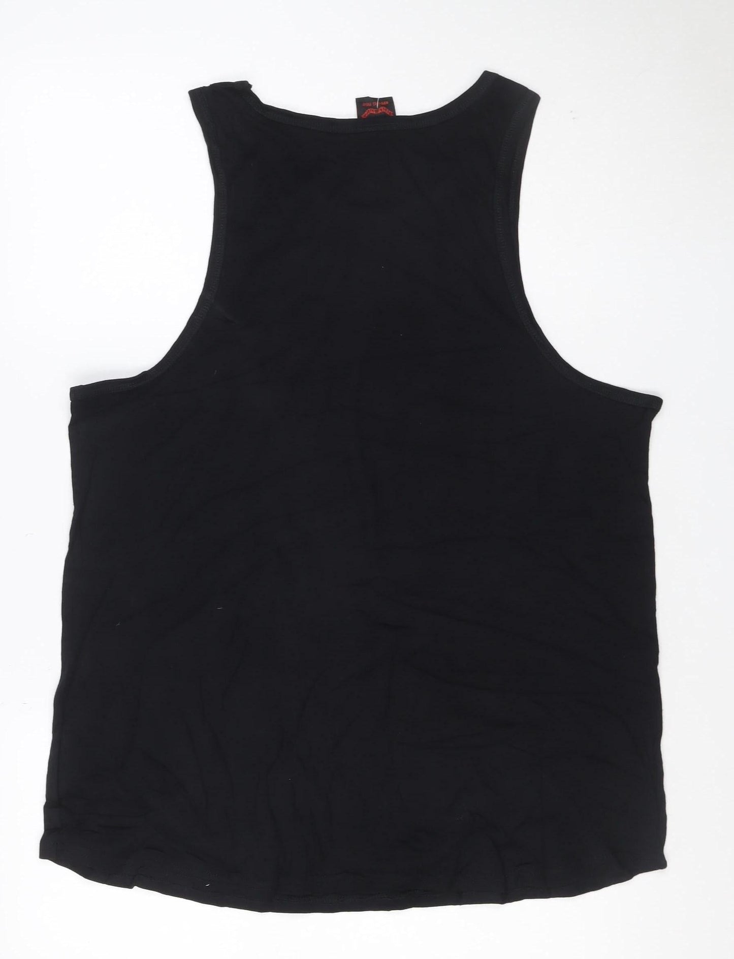 Apparel Noir Women's Black Size 18 Scoop Neck Graphic Music Tank Top
