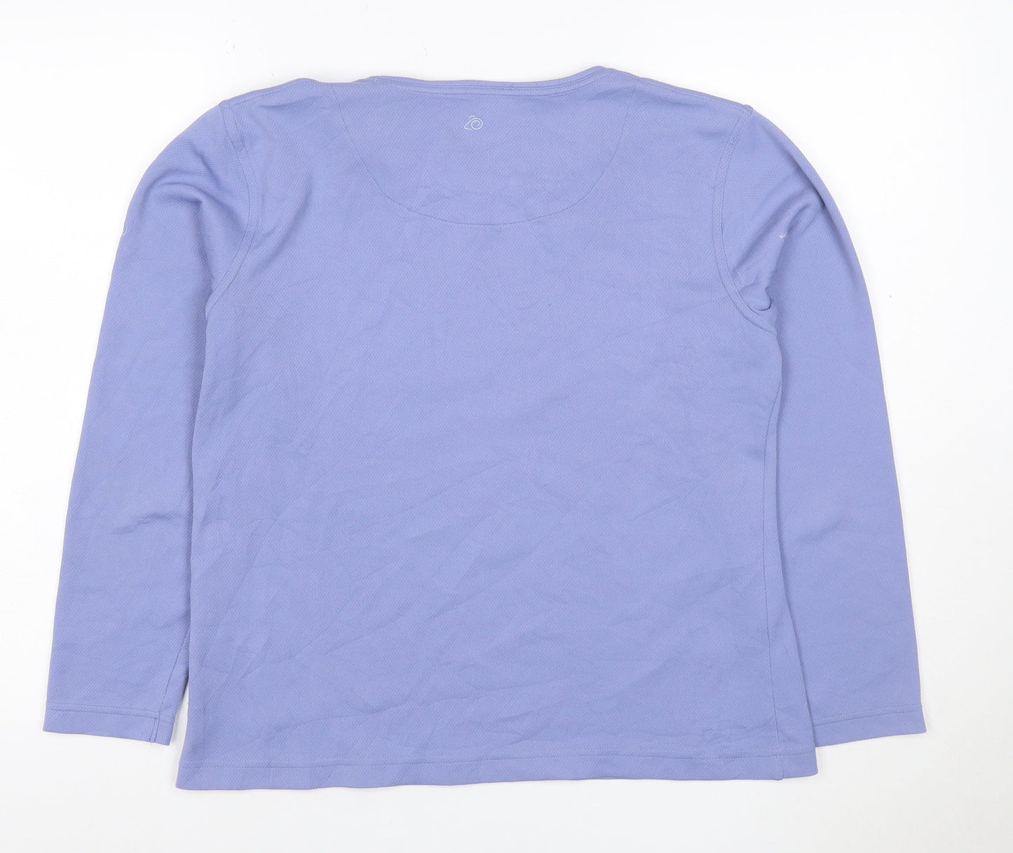 Craghoppers Women Blue Long Sleeve Quick Dry Active T-Shirt UK 14