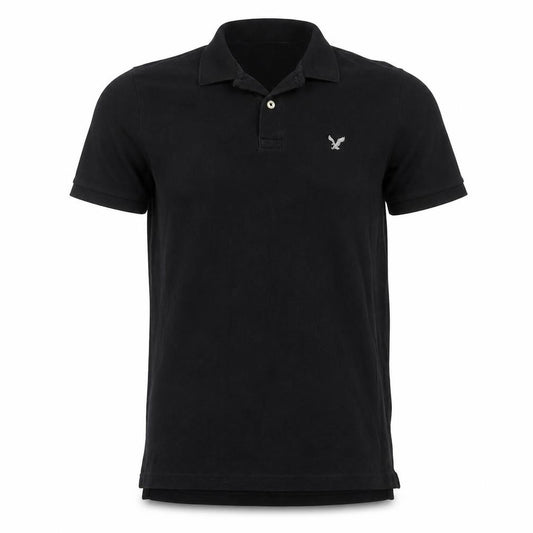 American Eagle Men’s Black Slim Fit Polo Shirt Size S