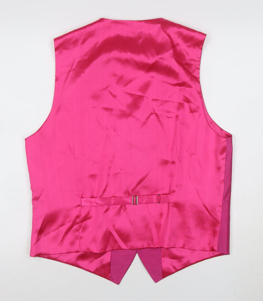Alexander Dobell Pink Polyester Formal Waistcoat UK 40 M Women's
