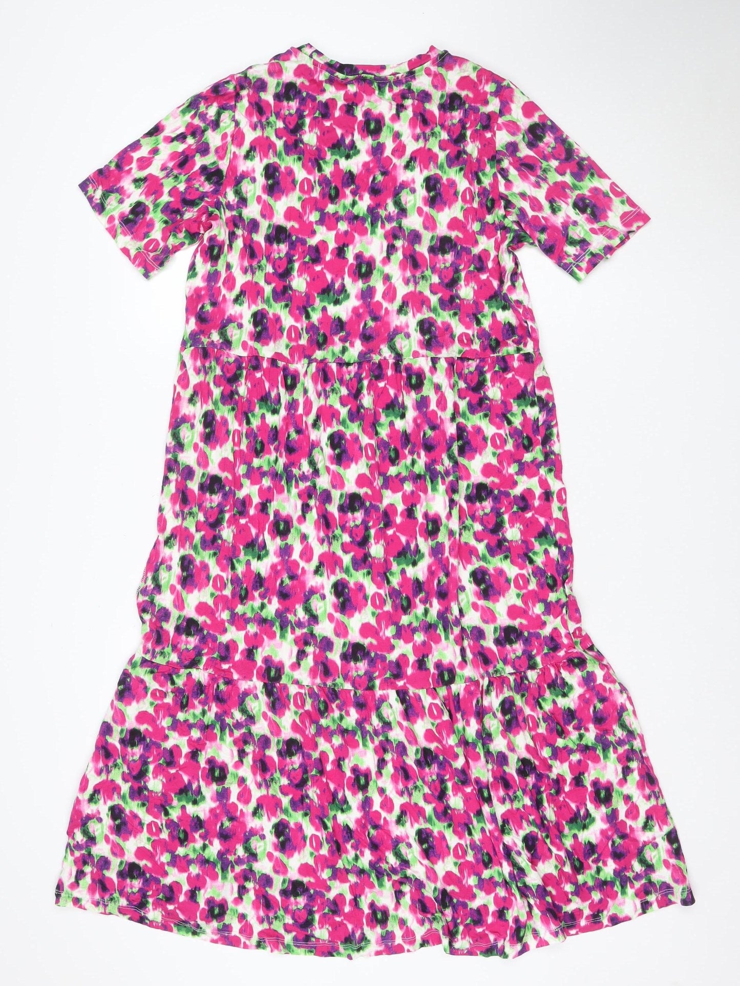 Marks and Spencer Women’s Multicoloured Floral Fit & Flare Dress Size 14