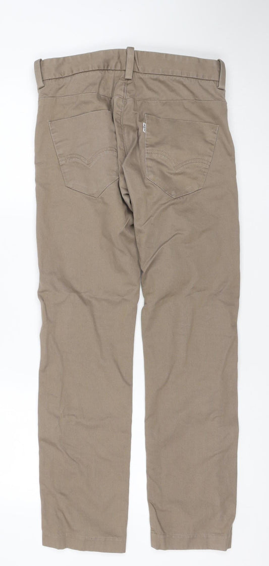 Levi's Men's Beige Chino Trousers W30 L32 Cotton Regular Fit