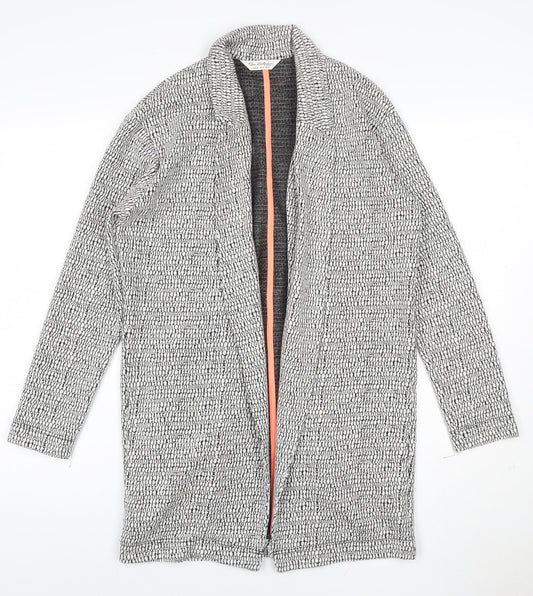 Mara Selvidge Women’s Grey Longline Woven Blazer Jacket Size 8