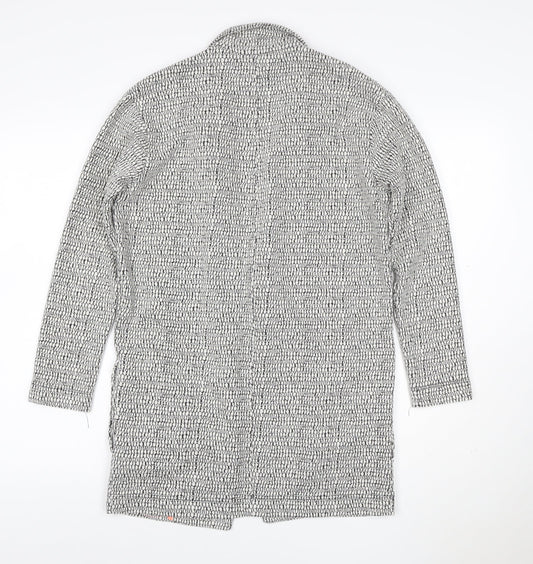 Mara Selvidge Women’s Grey Longline Woven Blazer Jacket Size 8