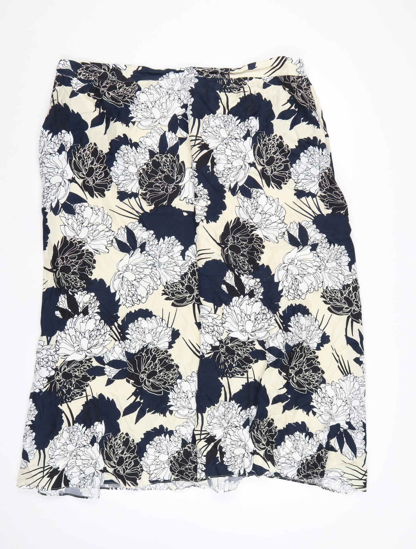Marks and Spencer Women’s Multicoloured Floral A-Line Midi Skirt Size 22