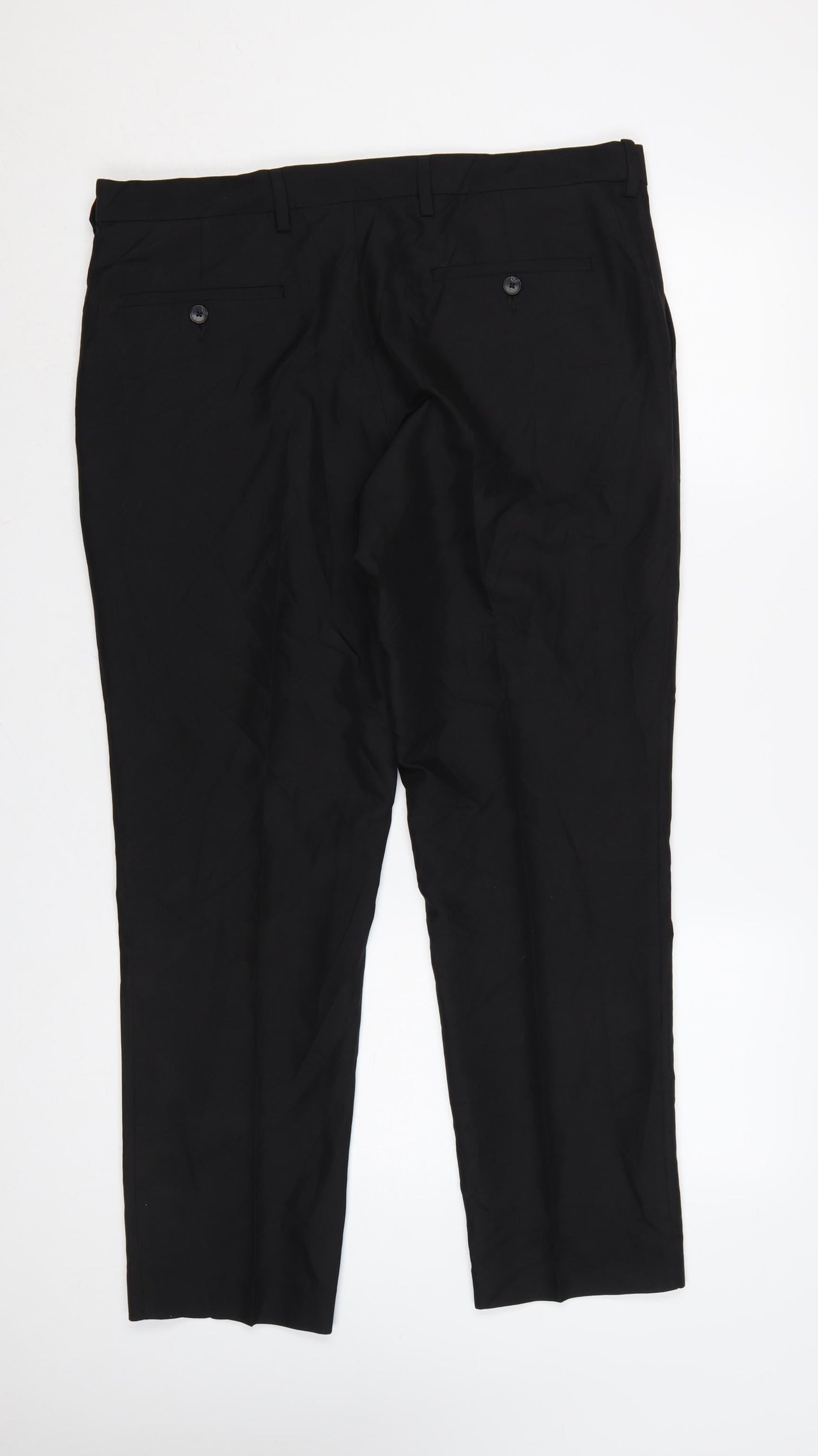 Marks and Spencer Men's Black Slim Fit Dress Pants 36S