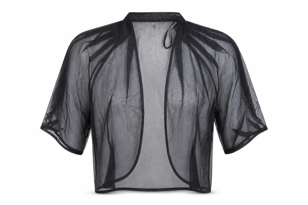 Coast Women's Black Sheer Kimono Blouse Size L