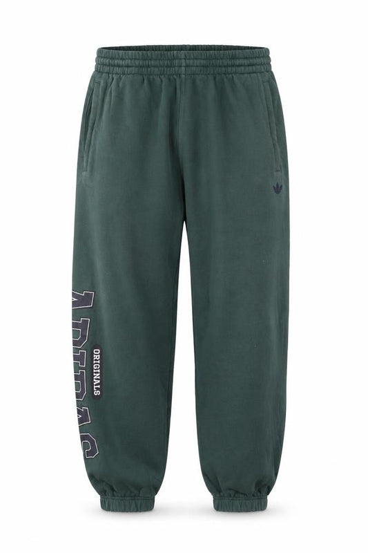 adidas Men’s Green L Originals Logo Cuffed Jogger Trousers