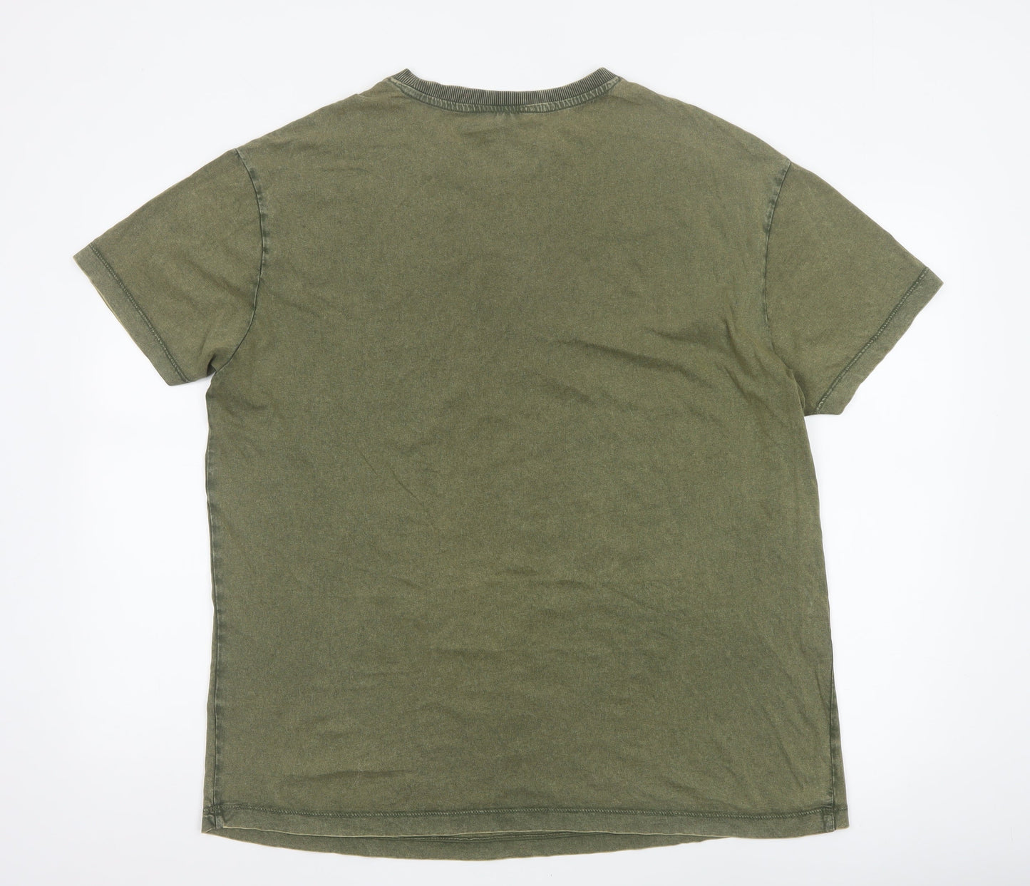 New Look Women Green UK 14 Basic Eagle Moon Graphic T-Shirt