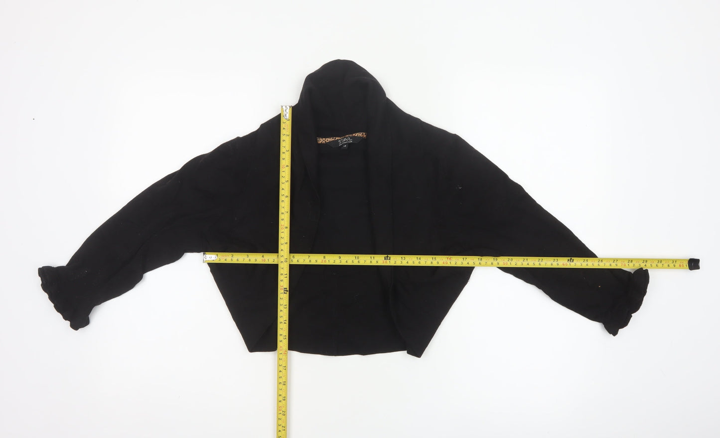 Star by Julien Macdonald Women’s Black Size 18 Open Knit Shrug Cardigan