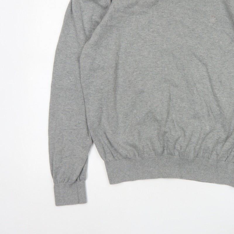 Additional view of IZOD Men's Grey L V-Neck Fine Knit jumper Classic