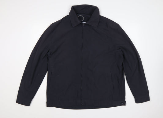 Brook Taverner Men’s Black 44 Regular Full Zip Collared Jacket