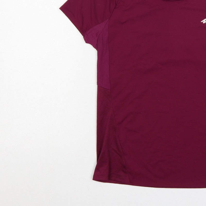 Quechua Women’s Purple UK 12 Athletic Hiking Mesh Panel T-Shirt