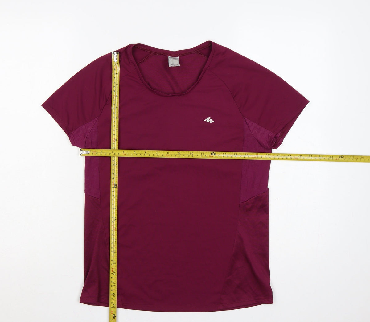 Quechua Women’s Purple UK 12 Athletic Hiking Mesh Panel T-Shirt