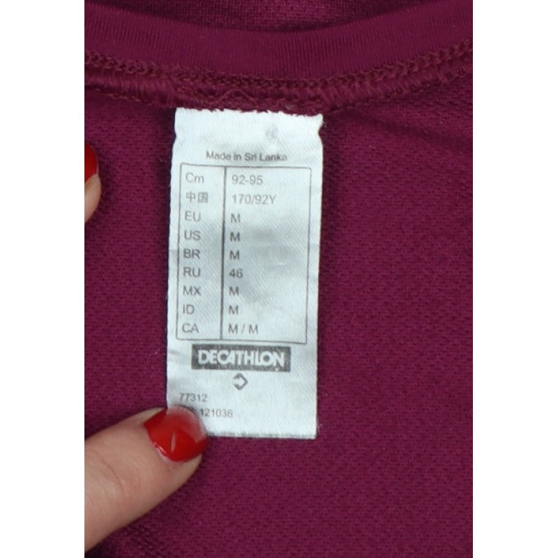 Quechua Women’s Purple UK 12 Athletic Hiking Mesh Panel T-Shirt