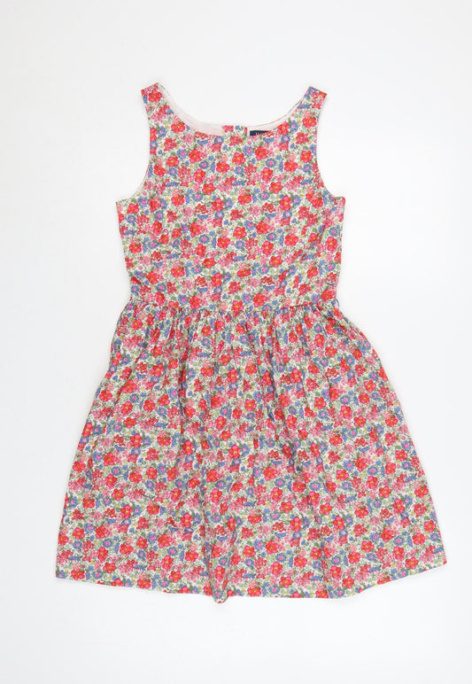 Polo Ralph Lauren Girls Multicoloured Floral Fit & Flare Dress 14 Years