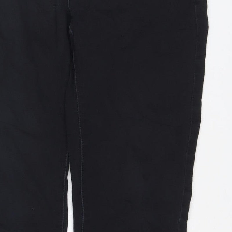 Next Women’s Black Skinny Jeans UK 10 Regular Zip Detail