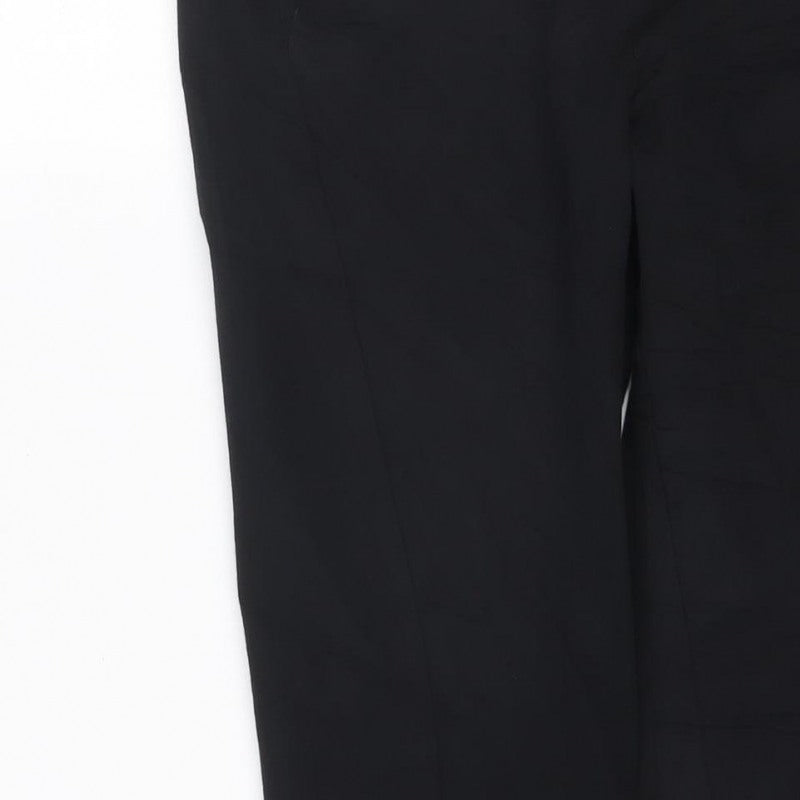 Phase Eight Women’s Black Size 12 Wide-Leg Tailored Trousers Ankle Zip