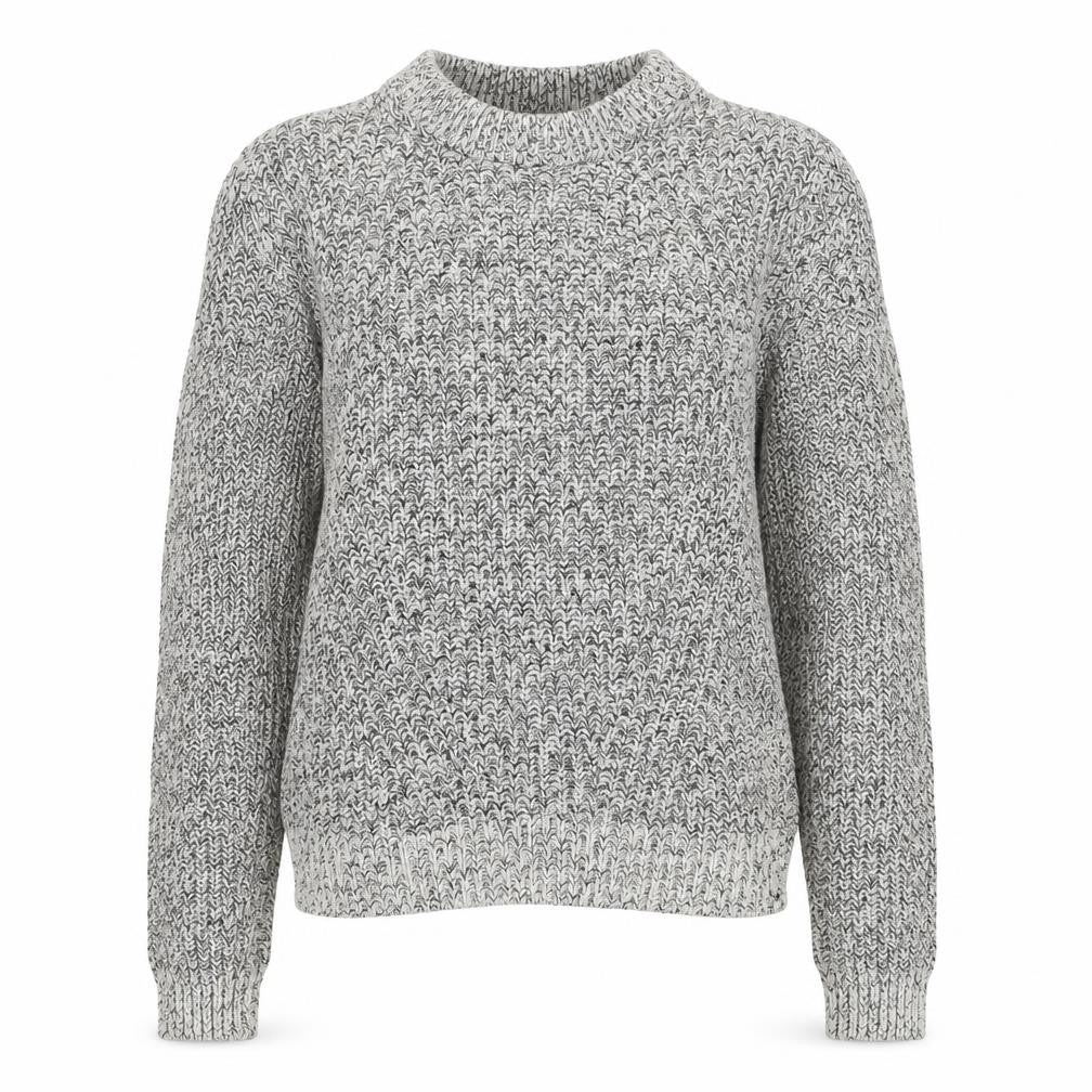 H&M Women’s Grey Marl XS Chunky Knit Roll Neck Pullover Jumper