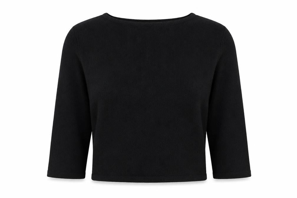 H&M Women’s Black UK 4 Round Neck Long Sleeve Knit Jumper