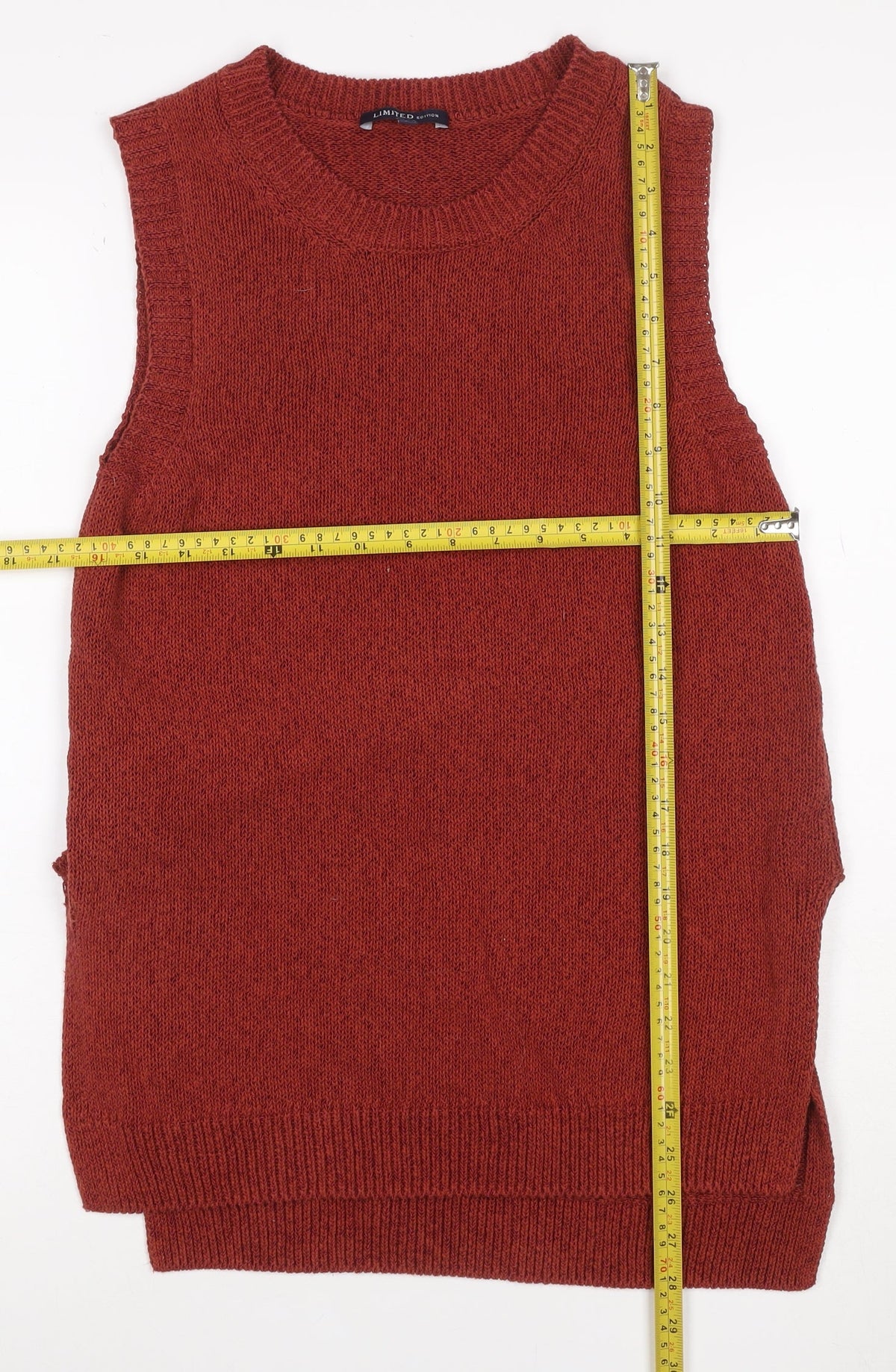 Marks & Spencer Women Red Size 8 Limited Edition Knit Jumper Vest