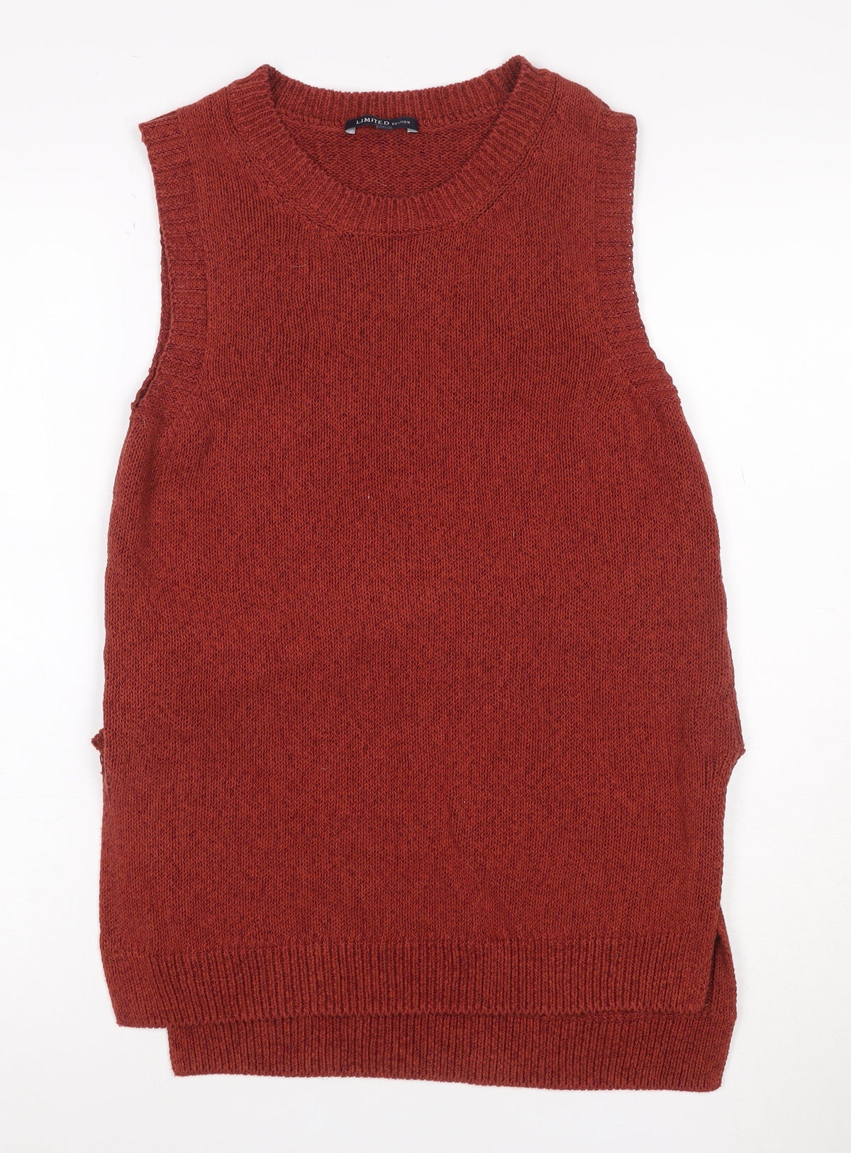 Marks & Spencer Women Red Size 8 Limited Edition Knit Jumper Vest