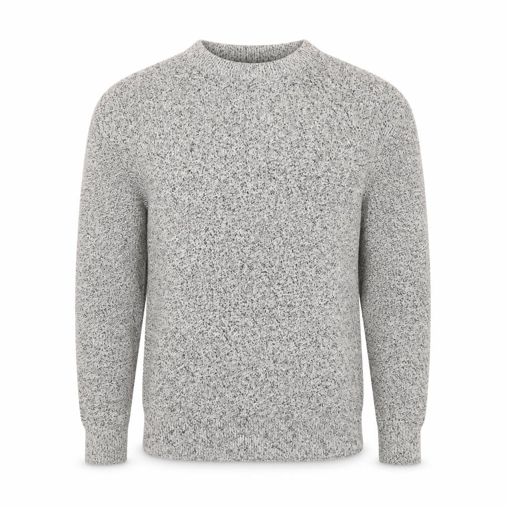 Next Men's Grey Marl Cotton Knit Crew Neck Pullover Jumper Size S