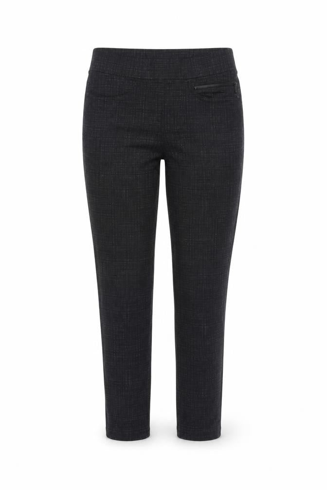 DKNY Jeans Women Black S Stretch Skinny Check Jegging Trousers